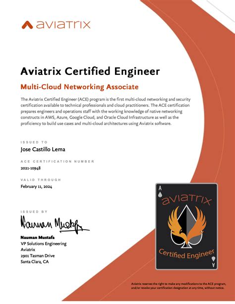 aviatrix certified engineer.